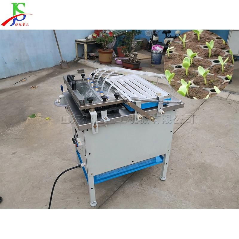 Tomato Pepper Eggplant Cucumber Automatic Sowing Pressing Holes Hole Plate Machine Tray Seed Machine