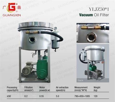 Best Selling Edible Oil Filter Sunflower Peanut Oil Vacuum Machine