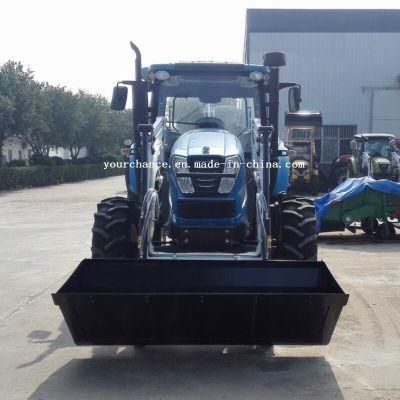 High Quality Europe CE Approved 80-100HP Wheel Tractor Mounted Front End Loader with Standard Bucket for Sale
