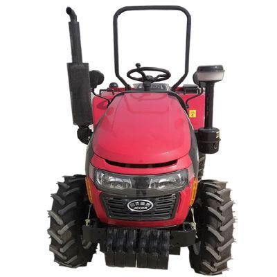 Small Tractor with 40HP 45HP 50 HP Wheeled 4*4 Tractor with Small Body for Farm and Sowing