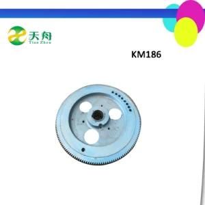 Km186 Diesel Motor Parts Cast Iron Flywheel Assy Manufacturer