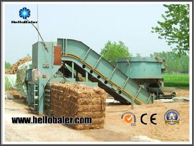 Biomass power plant hay straw pressing baler machine for baling cotton stalk and corn stalk