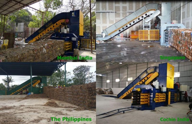 High Capacity Automatic Hydraulic Press Baler Machine for Waste Papers/OCC/Cartons/kraft Paper with Conveyor (HFA20-25)