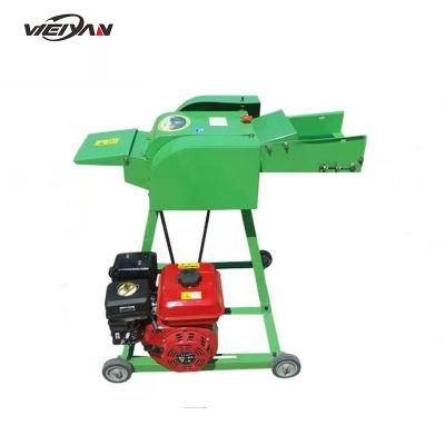 Weiyan Customized Petrol Engine Grass Chopper Conveyor Belt Hay Making Machine Silage Chaff Cutter