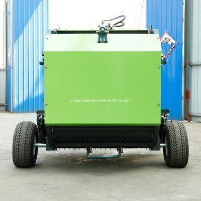 Full Automatic Knotter Compact Mini Small Bales Round Hay Baler Agricultural Machinery for Sale