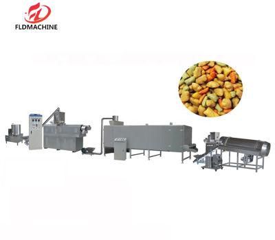 Large Capacity Twin Screw Extruder Pet Food Production Line Floating Fish Feed Pellet Machine