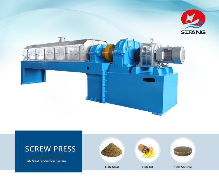 Screw Press / Fish Meal Machine with PLC Control Panel / for Steam Dried Fishmeal