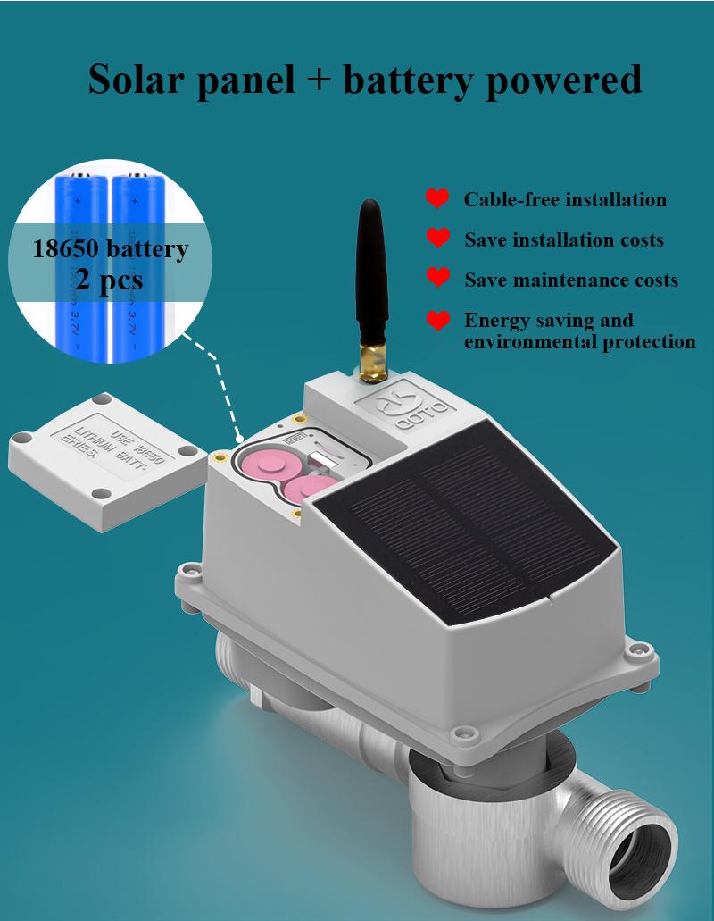 Battery Operated with Solar Panel Lorawan Irrigation Valve Controller