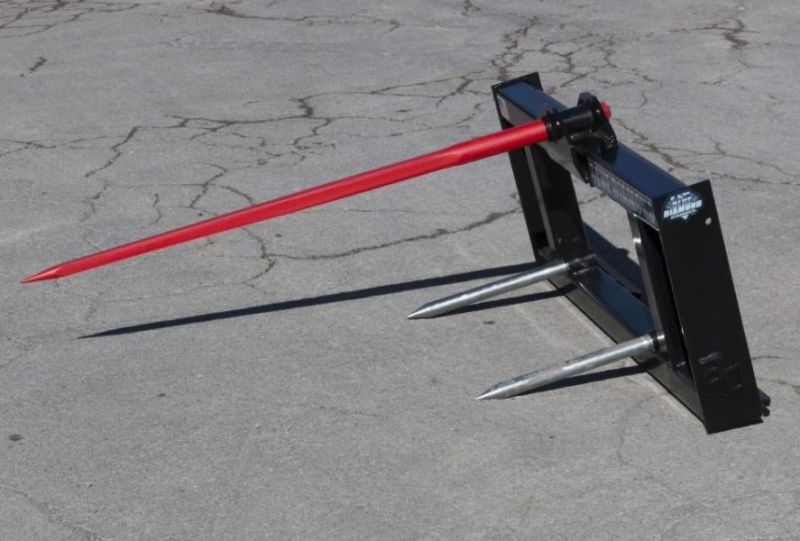Hay Spear with Stabilizer Bale Spike Fork Tine