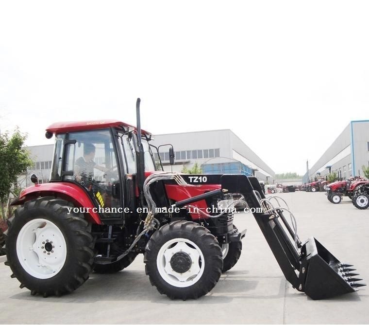 India Hot Sale Tz10d Euro Quick Hitch Type Front End Loader for 70-100HP Wheel Agricultural Farm Tractor