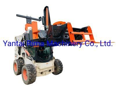 Wood Processing Machinery Skid Steer Attachment Wood Splitter Firewood Processor