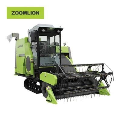Good Re-Threshing Effectiveness Crawler Type Rice Machinery with Belt Drive
