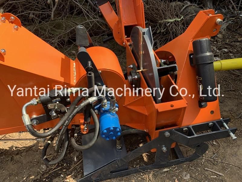 Tractor Wood Chipper Crusher with Hydraulic Infeed