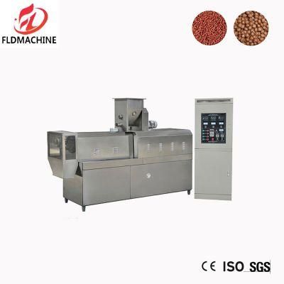 Automatic Fish Food Feed Twin Screw Extruder Machine Processing Line