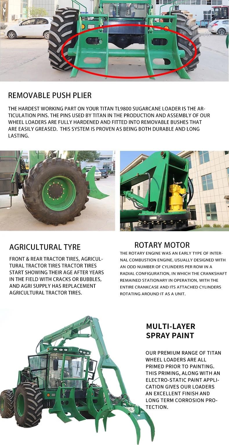 CE ISO OEM Titanhi Sugar Cane Loader TL9800 for Sale