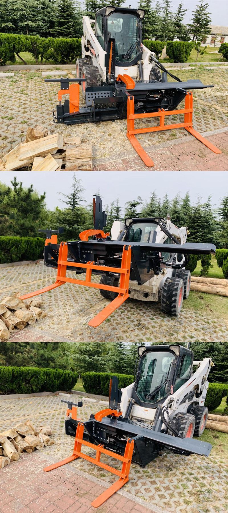 Rima Wood Chipper Skid Steer Wood Processor with CE