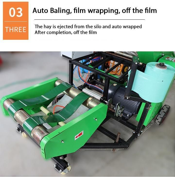 Mini Baler Wrapper Used Hay Film Wrapping Machine Silage Baling and Wrapping Machine