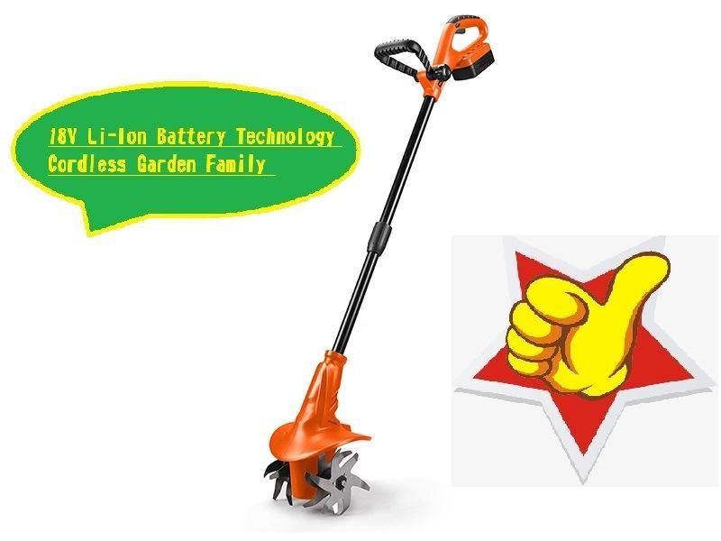 Powerful-DC18V/20V Max-Li-ion Battery-Cordless/Electric-Garden/Farm Cultivator/Tiller Machine-Power Tools