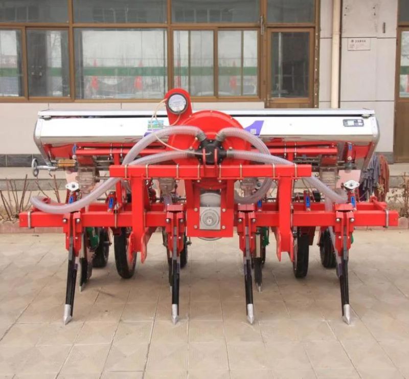 4 Rows Pneumatic Corn Seeder Machine with Fertilizer Corn Planter for Farm Tractor