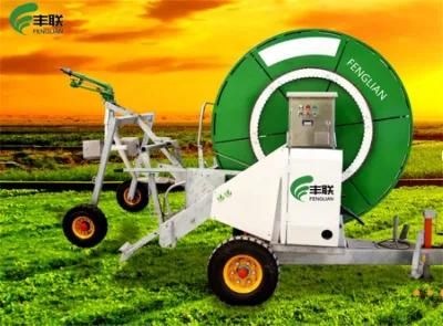 Agriculture Farm with Diesel Engine Pump Hose Reel Irrigation Machine