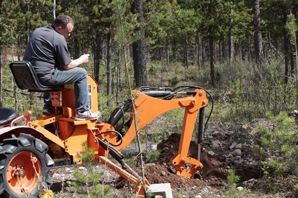 Compact Tractor Mounted Mini Backhoe Attachment with Cheap Price