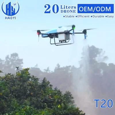 Haoyi T20 20L Professional All-Terrain Intelligent Remote Control Tree Plant Protection Drone for Agriculture Purpose