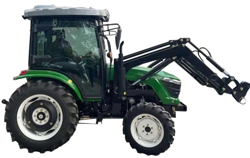 The New 2022 Product 50HP 60HP 70HP Farm Lawn Tractor with Front Loader Use in Daily Farming