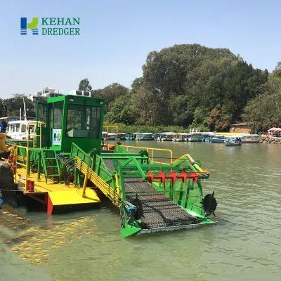 Floating Water Weed Waste Removal Boat Collecting Ship Harvester