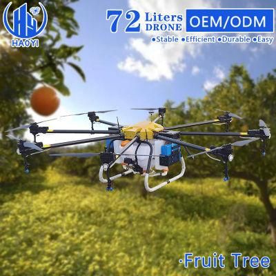 GPS Agricultural Drone 72L Drone for Agriculture Spraying Spreading