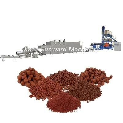 Aquarium Fish Feed Extruding Line Machine Plant Automatic Fish Food Extrusion Equipment Machinery