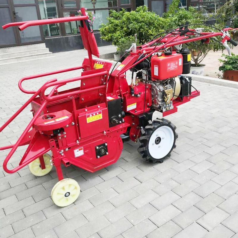 Small Wheel Type gasoline Corn Picking Machine One Row Maize Harvester for Sale