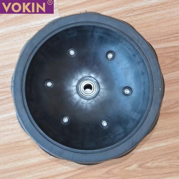 Semi-Pneumatic Tyre Press Wheel 6.5" X 12" (167 X 32mm) and Rubber Roller