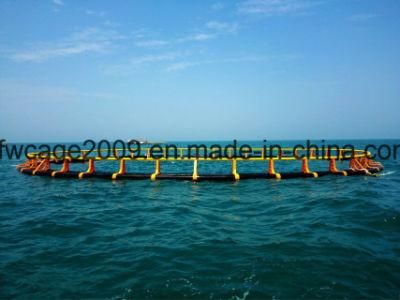 Pontoon Floating Square Fish Net Cage for Fanming Fish Culture