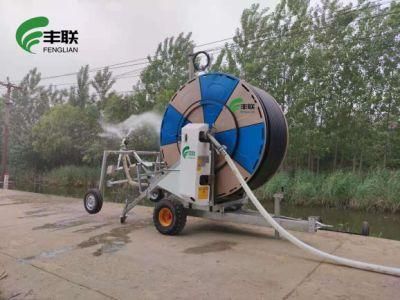 Agricultural Travelling Irrigator / Hard Hose Reel Irrigation Sprinkler Machine