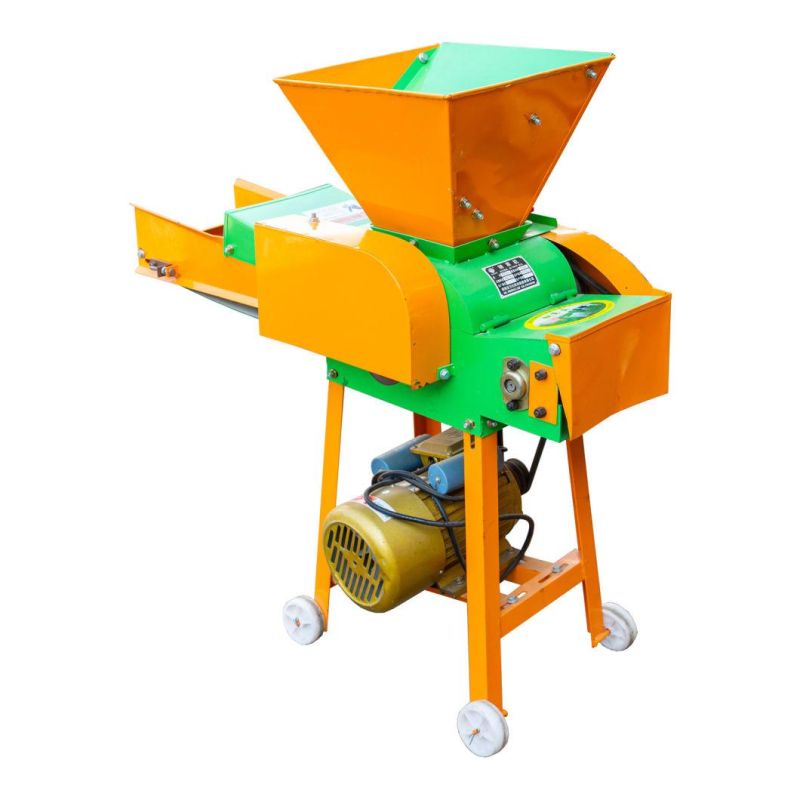 Hot Sell Grass Chopper for Animal Feed with Dual Effect High Efficient Fodder Chopper Grass Chaff Cutter Small Type Chaff Cutter Silage Forage Crushing Machine