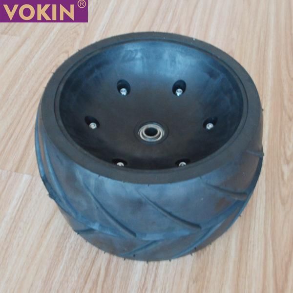 Semi-Pneumatic Tyre Press Wheel 6.5" X 12" (167 X 32mm) and Rubber Roller