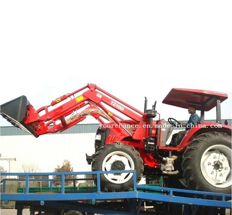 Tanzania Hot Sale Tz10d 70-100HP 4WD Farm Tractor Mounted Front End Loader with Standard Bucket