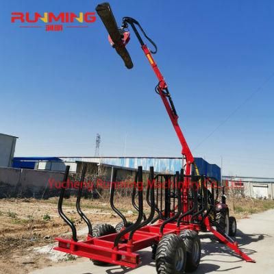 China Provider of Timber Crane with Trailer Log Cranes Trailer