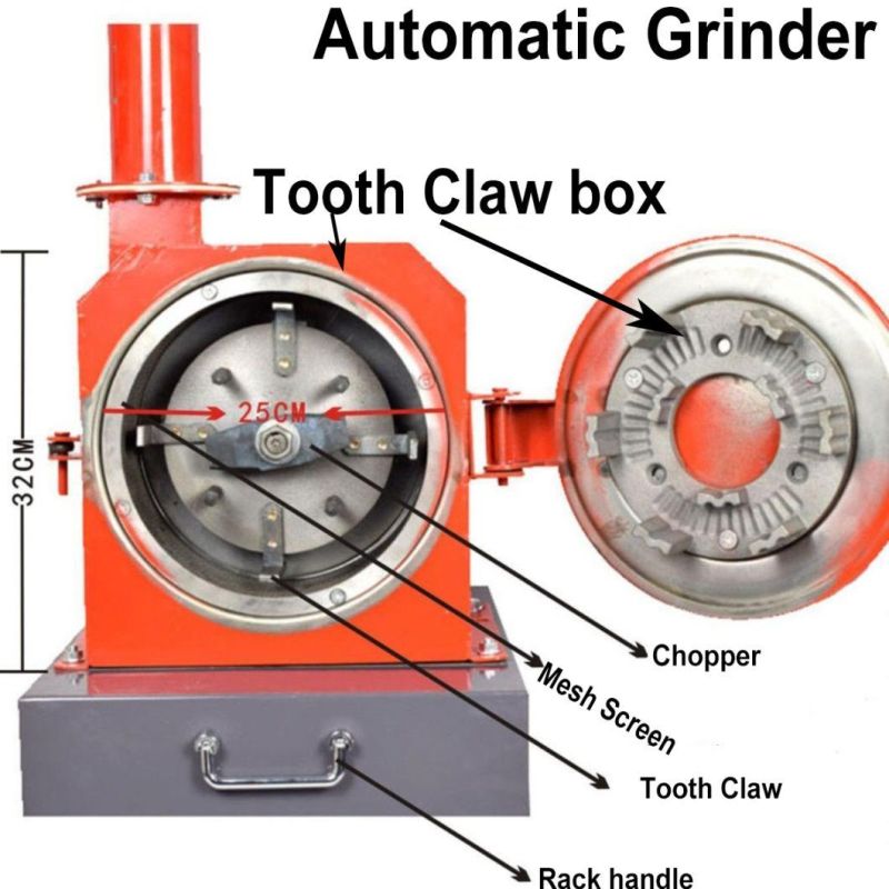 Factory Supply Automatic Crusher Flour Machine Corn/Rice /Grain / Stalk / Peanut Grinder Machine