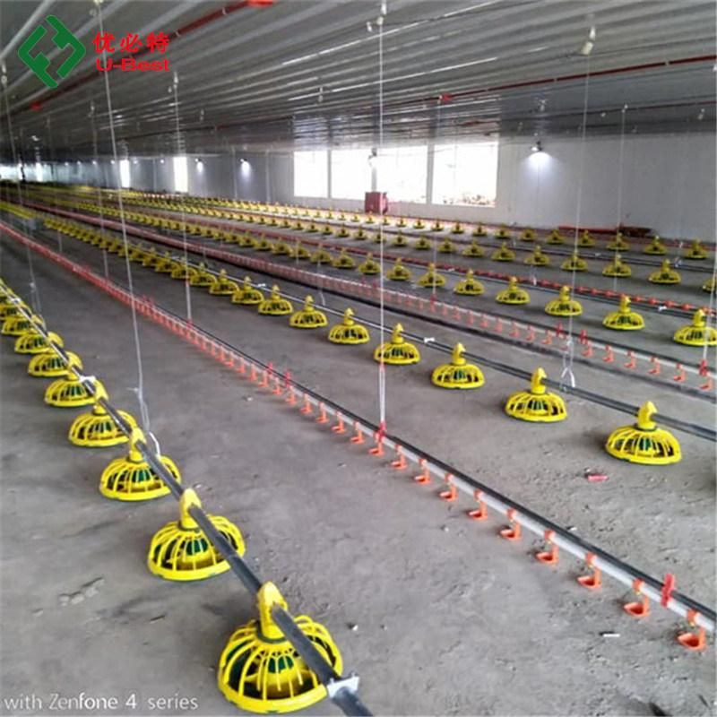 Chicken Feeder Line Automatic Feeding System Feeding Pan Poultry Equipment Condition New