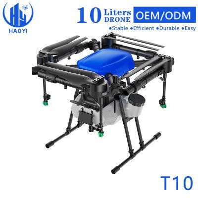 T10 Portable Crop Uav Double Brushless Water Pump 10L Agricultural Sprayer Drone