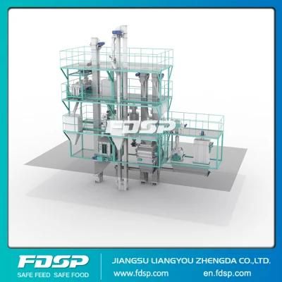 Safe Tight Structure Skjz3800 Series Fish Feed Mill Plant