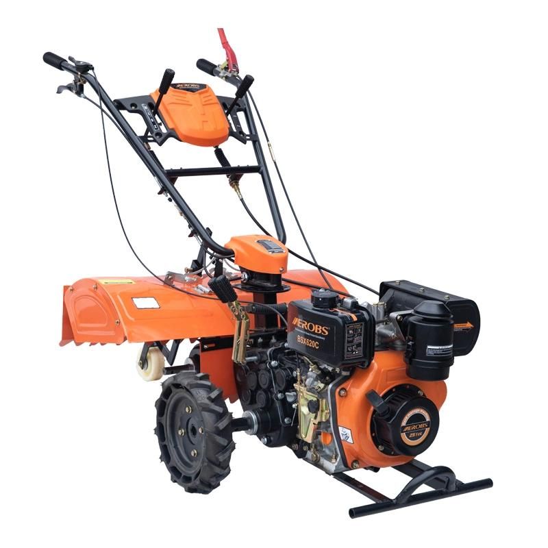 Multifunction Field Management Machine Petrol Rotary Cultivator Mini Power Tiller-Bsx620c