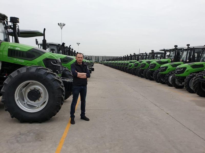 Hobby Farmer Disc Plough and Harrow Mover Slasher Turf Paddy Tire Shuttle Agricultural Machinery Creeper Tractor