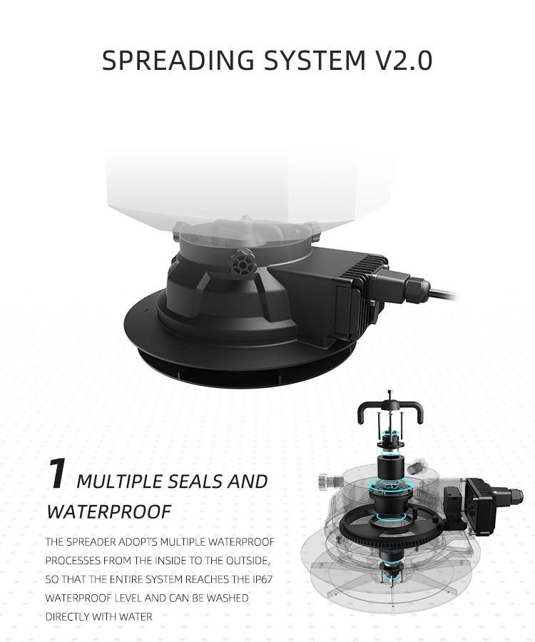 E616p Spreading System Spray Tank 40kg for Spraying Seed Grass Seed Spreader