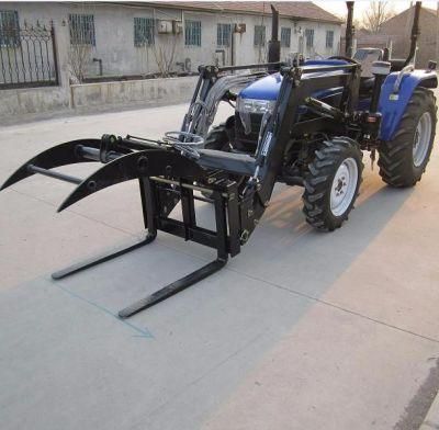 China Brand New Pallet Fork Small Compact Tractor Front End Loader with Forklift