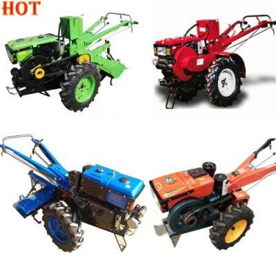 China Factory Supply Diesel 2 Wheel Farming Walking Tractor