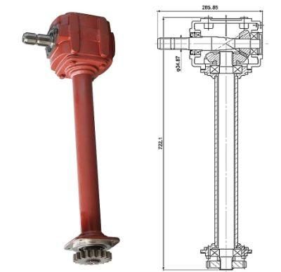 Tractor Gearbox for Rotary Tiller Agricultural Machines 540 Rpm (1.46: 1 Ratio)