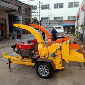 Self Feeding 32HP Diesel Engine Wood Chipper Branch Shredder