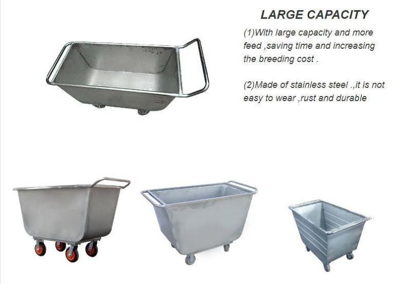 Stainless Steel Automatic Feed Truck Convenience Feeding Trolley